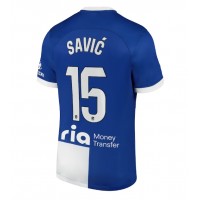 Atletico Madrid Stefan Savic #15 Vonkajší futbalový dres 2023-24 Krátky Rukáv